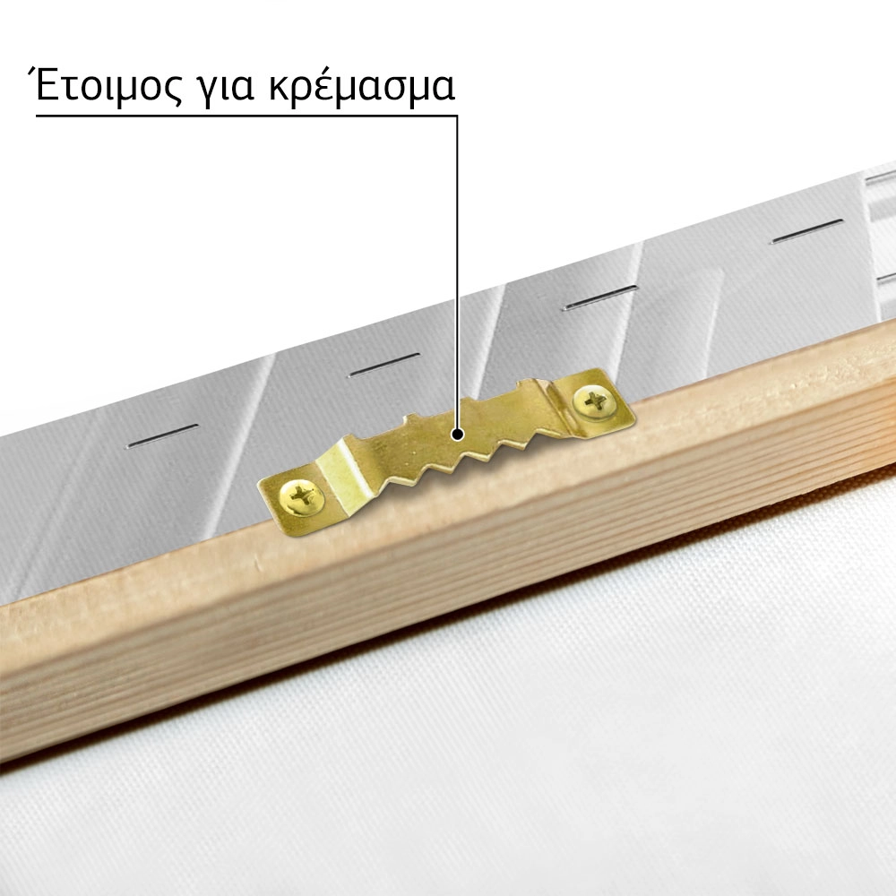 Πίνακας σε Καμβά BLACK AND WHITE ARCHITECTURAL WHITE STEEL RIBS