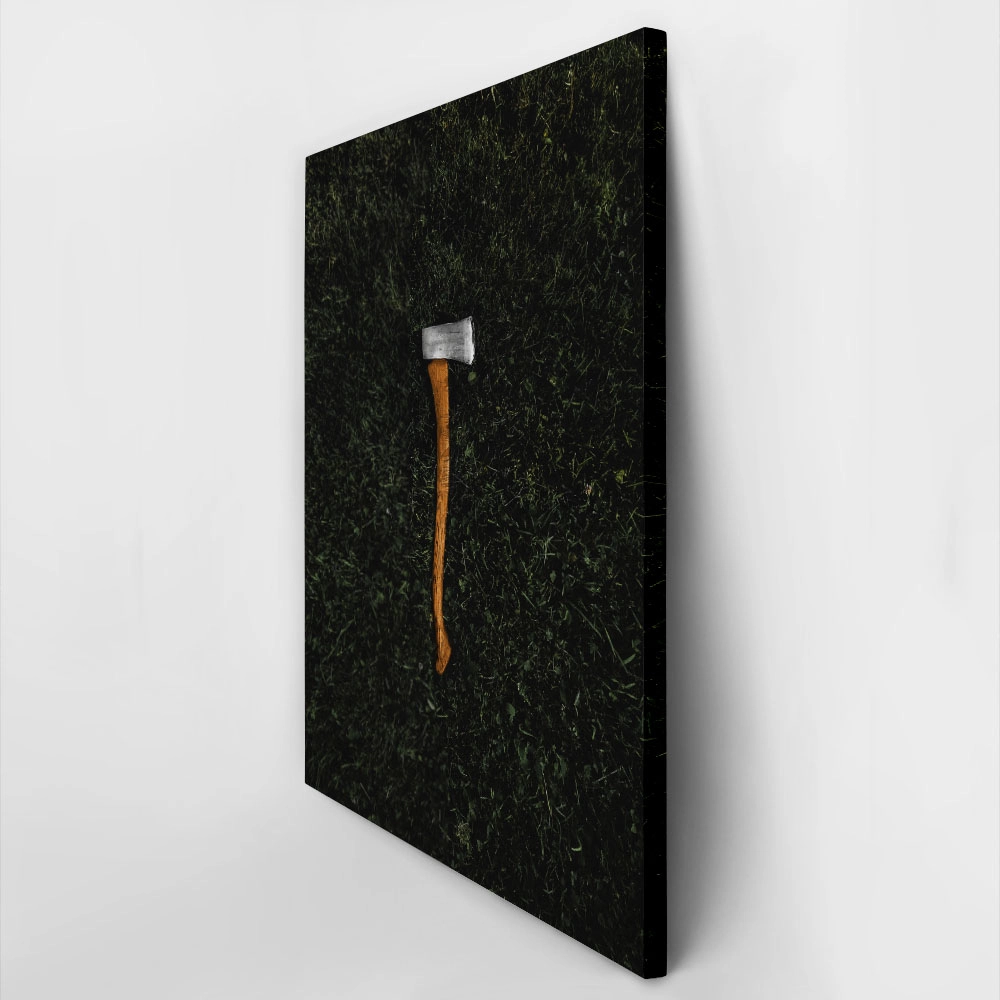 Πίνακας σε Καμβά RUSTIC FARMHOUSE AXE 3