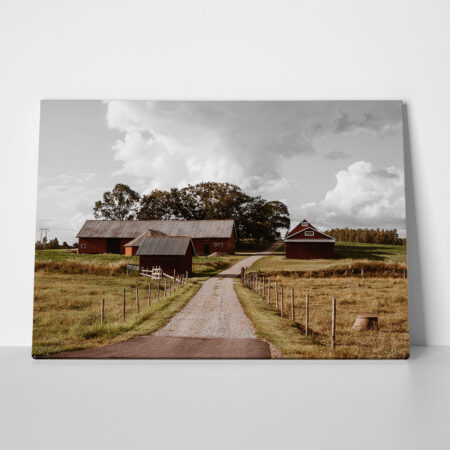 Πίνακας σε Καμβά RUSTIC FARMHOUSE BARN 11