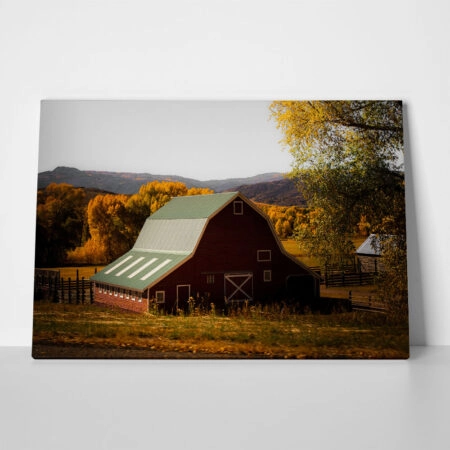 Πίνακας σε Καμβά RUSTIC FARMHOUSE BARN 14
