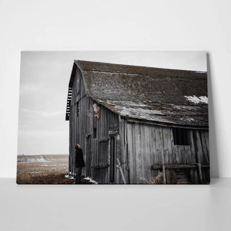 Πίνακας σε Καμβά RUSTIC FARMHOUSE BARN 17