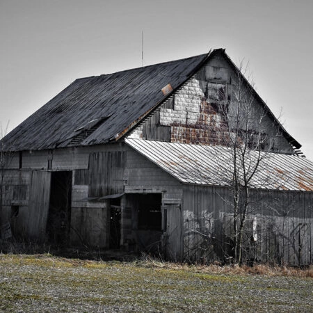 Πίνακας σε Καμβά RUSTIC FARMHOUSE BARN 18 -  Sticky 5