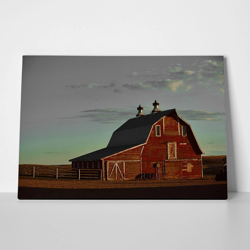 Πίνακας σε Καμβά RUSTIC FARMHOUSE BARN 21