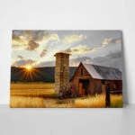 Πίνακας σε Καμβά RUSTIC FARMHOUSE BARN 27