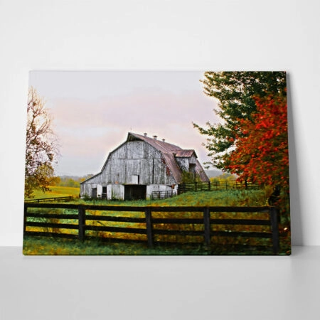 Πίνακας σε Καμβά RUSTIC FARMHOUSE BARN 3 - 