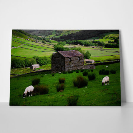 Πίνακας σε Καμβά RUSTIC FARMHOUSE BARN 5