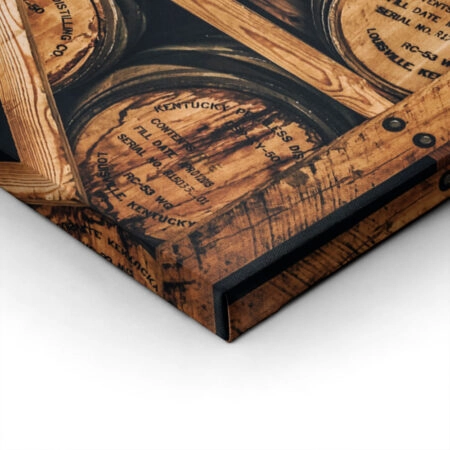 Πίνακας σε Καμβά RUSTIC FARMHOUSE BARRELS - Sticky 1