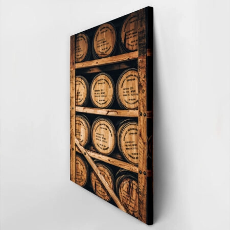 Πίνακας σε Καμβά RUSTIC FARMHOUSE BARRELS -  Sticky 2