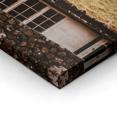 Πίνακας σε Καμβά RUSTIC FARMHOUSE CABIN ROOF - Sticky 1