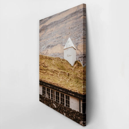 Πίνακας σε Καμβά RUSTIC FARMHOUSE CABIN ROOF -  Sticky 2