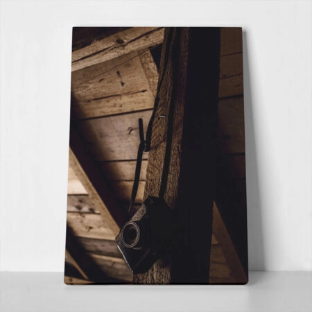 Πίνακας σε Καμβά RUSTIC FARMHOUSE CAMERA - 