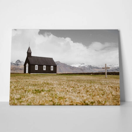 Πίνακας σε Καμβά RUSTIC FARMHOUSE CHAPEL 2 - 