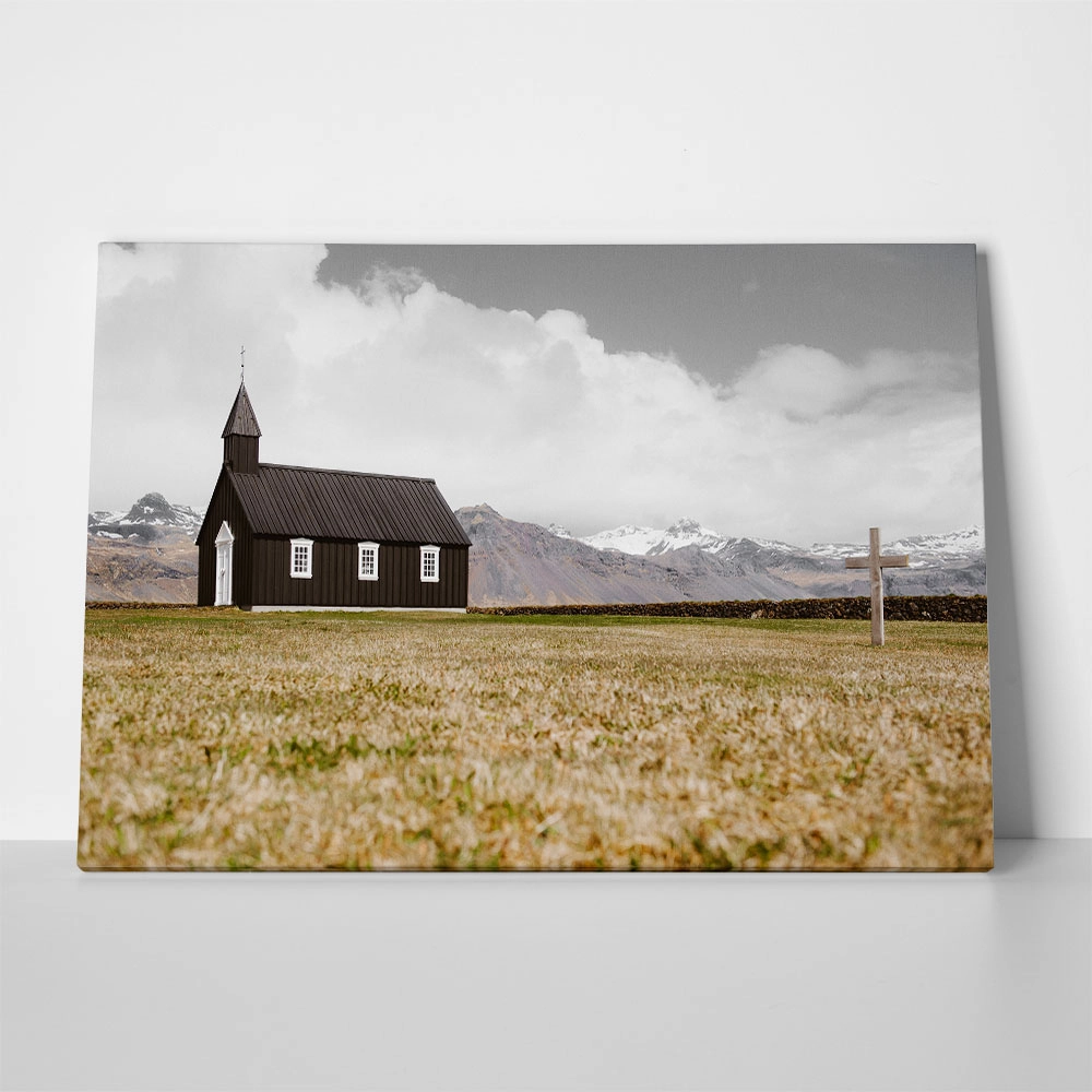 Πίνακας σε Καμβά RUSTIC FARMHOUSE CHAPEL 2