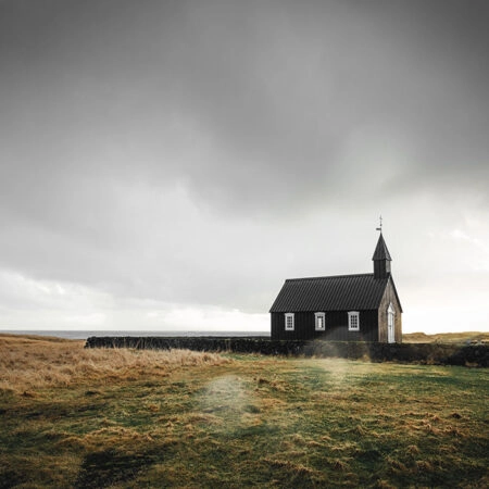 Πίνακας σε Καμβά RUSTIC FARMHOUSE CHAPEL -  Sticky 5