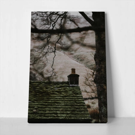 Πίνακας σε Καμβά RUSTIC FARMHOUSE CHIMNEY - 