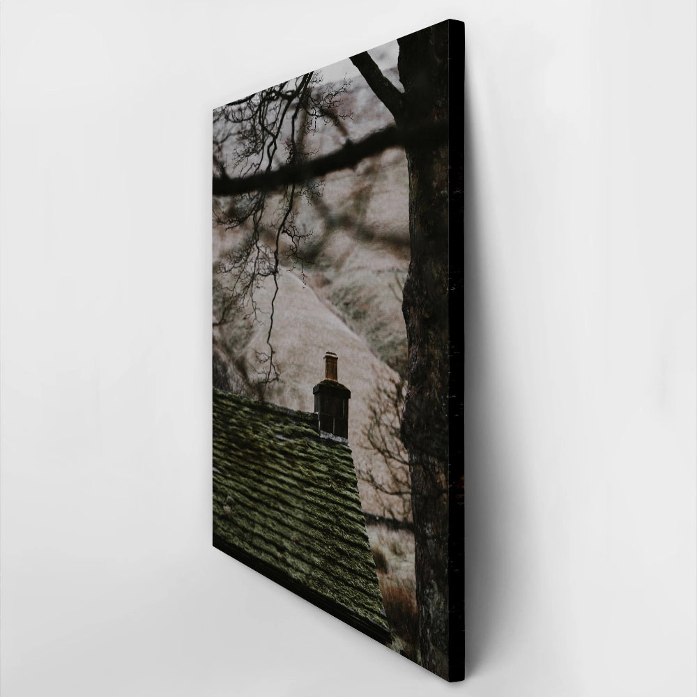 Πίνακας σε Καμβά RUSTIC FARMHOUSE CHIMNEY