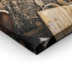 Πίνακας σε Καμβά RUSTIC FARMHOUSE CHIPPED WOOD