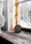 Πίνακας σε Καμβά RUSTIC FARMHOUSE CLOCK