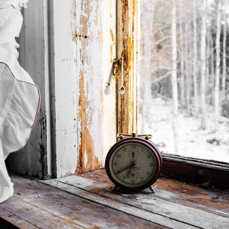 Πίνακας σε Καμβά RUSTIC FARMHOUSE CLOCK -  Sticky 5