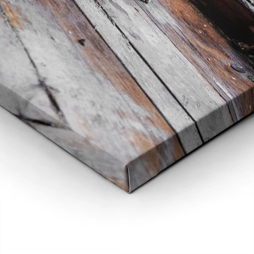 Πίνακας σε Καμβά RUSTIC FARMHOUSE CLOCK
