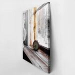 Πίνακας σε Καμβά RUSTIC FARMHOUSE CLOCK