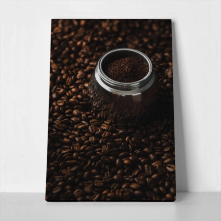 Πίνακας σε Καμβά RUSTIC FARMHOUSE COFFEE - 