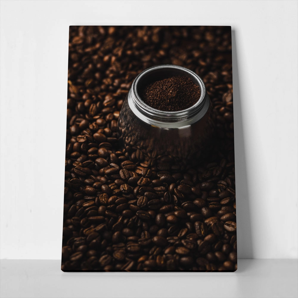 Πίνακας σε Καμβά RUSTIC FARMHOUSE COFFEE