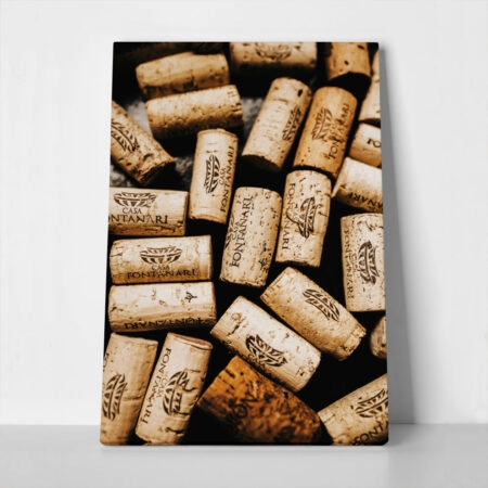 Πίνακας σε Καμβά RUSTIC FARMHOUSE CORKS - 