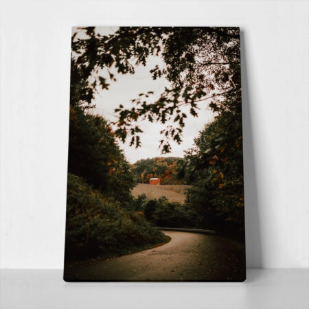 Πίνακας σε Καμβά RUSTIC FARMHOUSE COUNTRY ROAD 2 - 