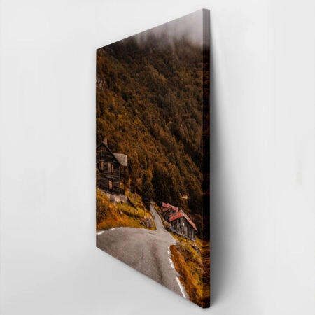 Πίνακας σε Καμβά RUSTIC FARMHOUSE COUNTRY ROAD -  Sticky 2