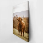 Πίνακας σε Καμβά RUSTIC FARMHOUSE COW 11
