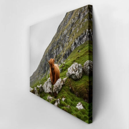 Πίνακας σε Καμβά RUSTIC FARMHOUSE COW 15 -  Sticky 2