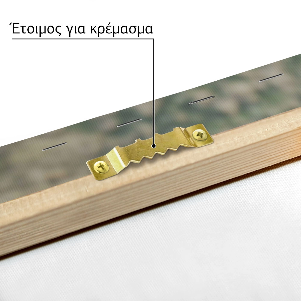 Πίνακας σε Καμβά RUSTIC FARMHOUSE COW 19