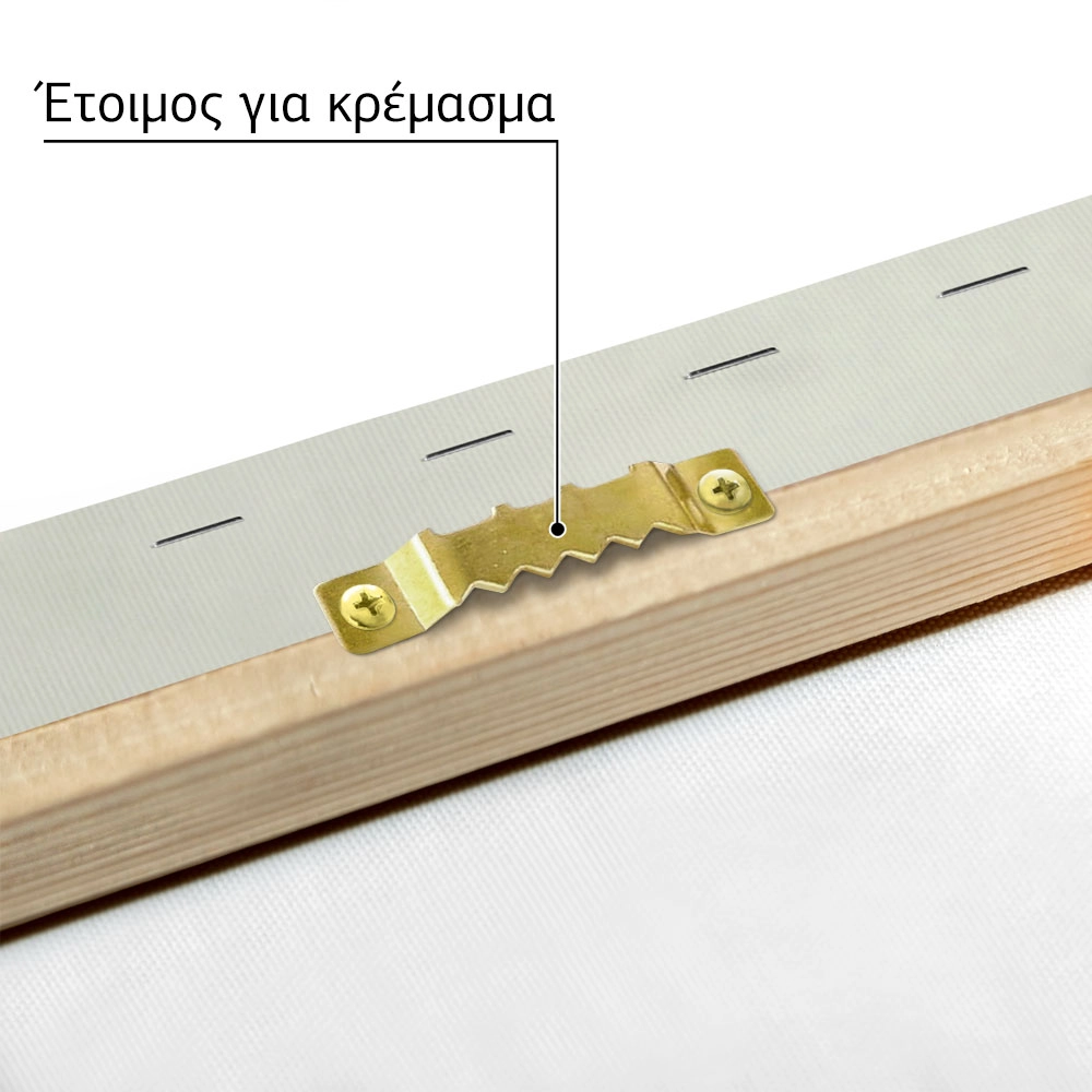 Πίνακας σε Καμβά RUSTIC FARMHOUSE COW 20