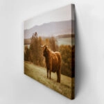 Πίνακας σε Καμβά RUSTIC FARMHOUSE COW 22