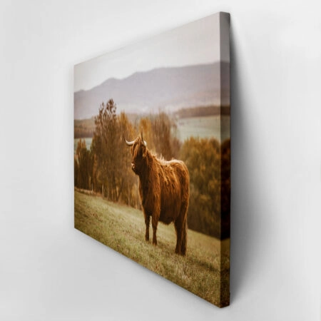 Πίνακας σε Καμβά RUSTIC FARMHOUSE COW 22 -  Sticky 2