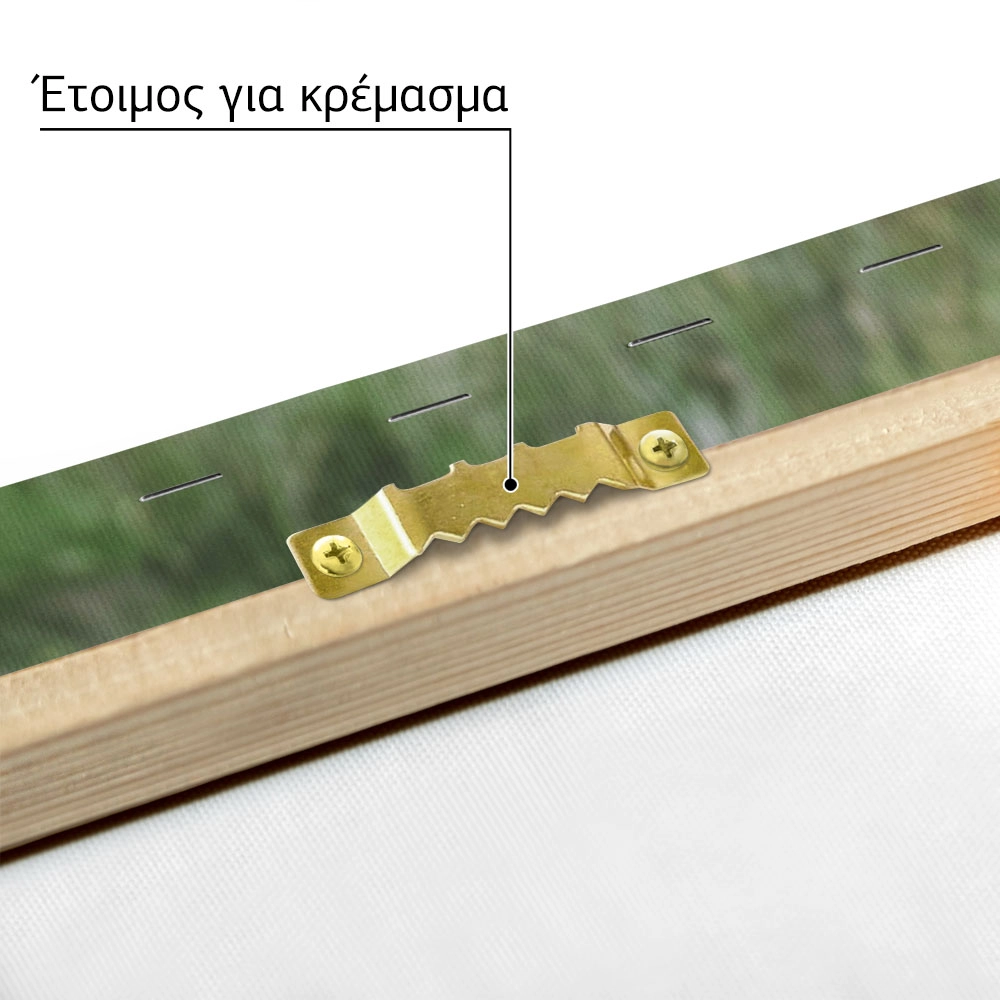 Πίνακας σε Καμβά RUSTIC FARMHOUSE COW 23