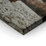 Πίνακας σε Καμβά RUSTIC FARMHOUSE COW 2