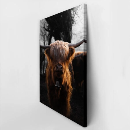 Πίνακας σε Καμβά RUSTIC FARMHOUSE COW 3 -  Sticky 2