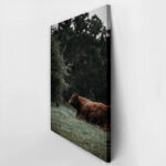 Πίνακας σε Καμβά RUSTIC FARMHOUSE COW 4