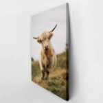 Πίνακας σε Καμβά RUSTIC FARMHOUSE COW 6