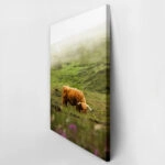 Πίνακας σε Καμβά RUSTIC FARMHOUSE COW 7