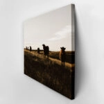 Πίνακας σε Καμβά RUSTIC FARMHOUSE COWS 14