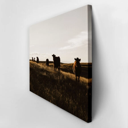 Πίνακας σε Καμβά RUSTIC FARMHOUSE COWS 14 -  Sticky 2