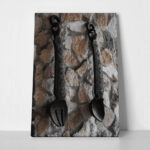 Πίνακας σε Καμβά RUSTIC FARMHOUSE CUTLERY