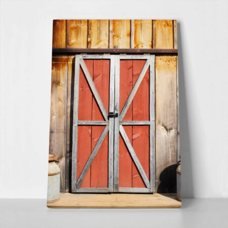 Πίνακας σε Καμβά RUSTIC FARMHOUSE DOOR 4 - 