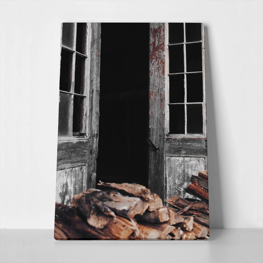 Πίνακας σε Καμβά RUSTIC FARMHOUSE DOOR 6