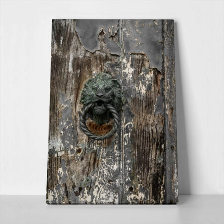 Πίνακας σε Καμβά RUSTIC FARMHOUSE DOOR KNOB - 