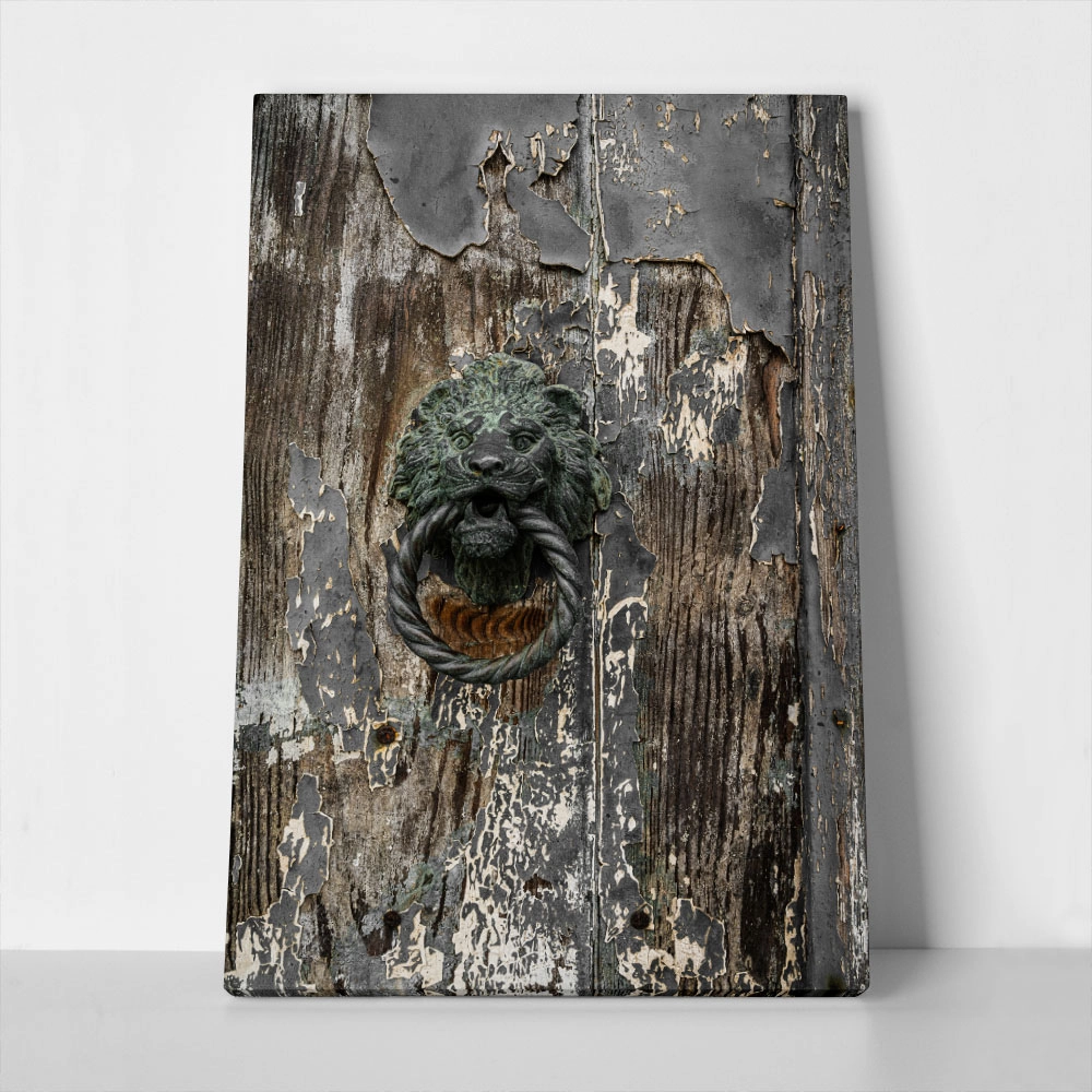 Πίνακας σε Καμβά RUSTIC FARMHOUSE DOOR KNOB
