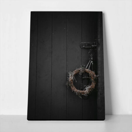 Πίνακας σε Καμβά RUSTIC FARMHOUSE DOOR - 